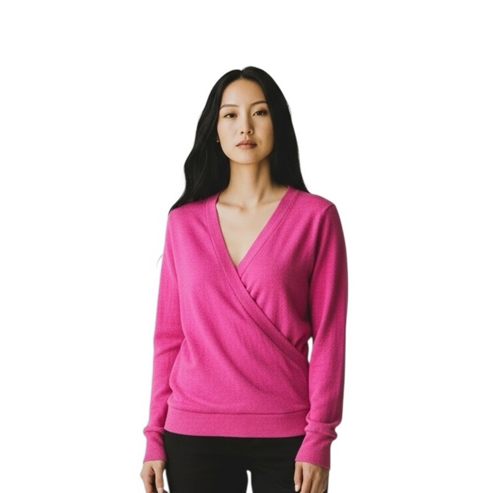 J. Crew Faux Wrap Top In Textured Crepe